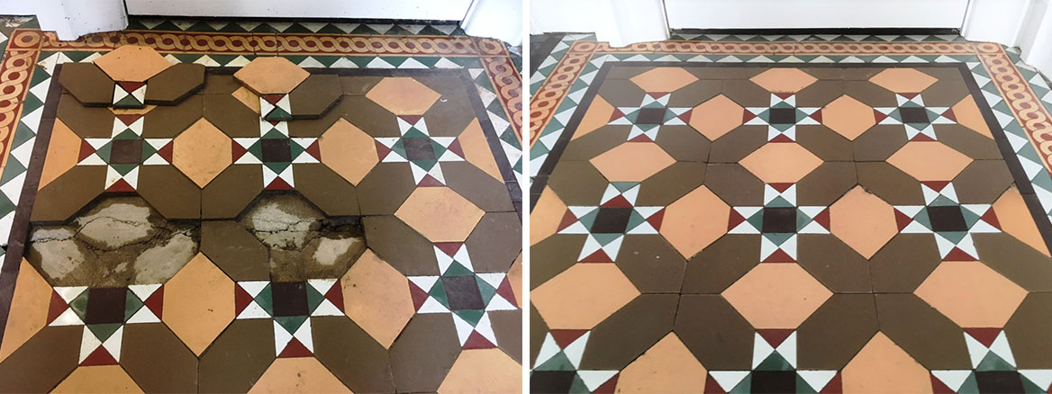 Victorian Floor Tile Restoration Lancaster